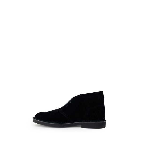 Schwarze Leder-Schnürstiefel
