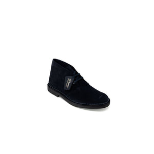 Blaue Leder-Stiefeletten