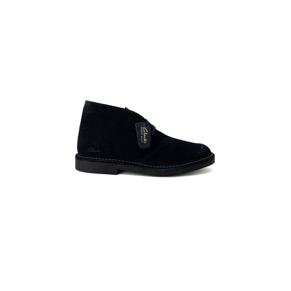 Blaue Leder-Stiefeletten