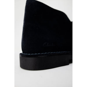 Blaue Leder-Stiefeletten