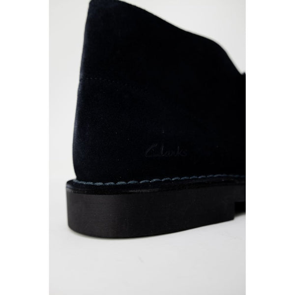 Blaue Leder-Stiefeletten
