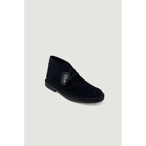 Blaue Leder-Stiefeletten