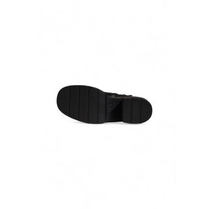 Schwarzer Polyester-Stiefel