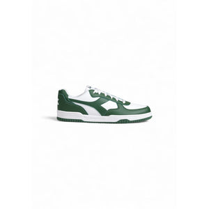 Grüne Sneakers aus Kunstleder