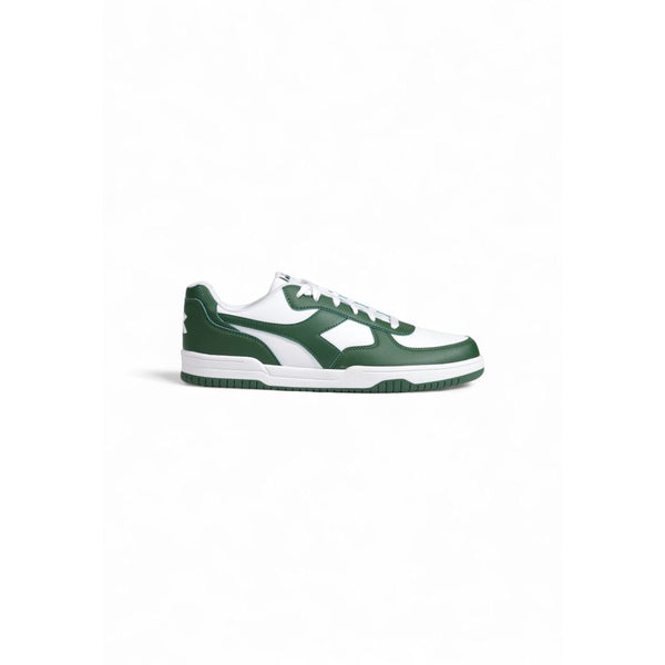 Grüne Sneakers aus Kunstleder