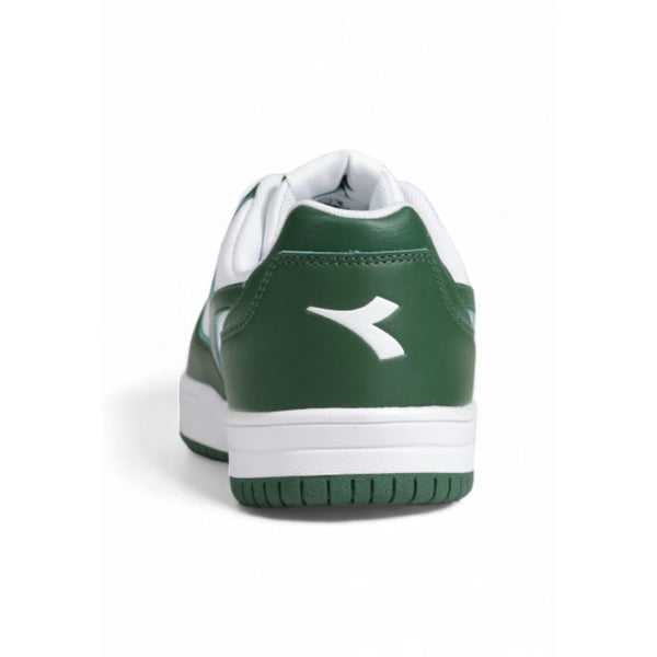 Grüne Sneakers aus Kunstleder