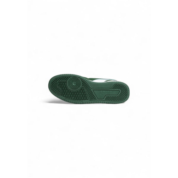 Grüne Sneakers aus Kunstleder