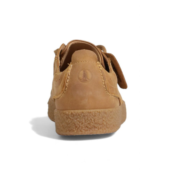 Beige Wildleder-Schnürschuhe