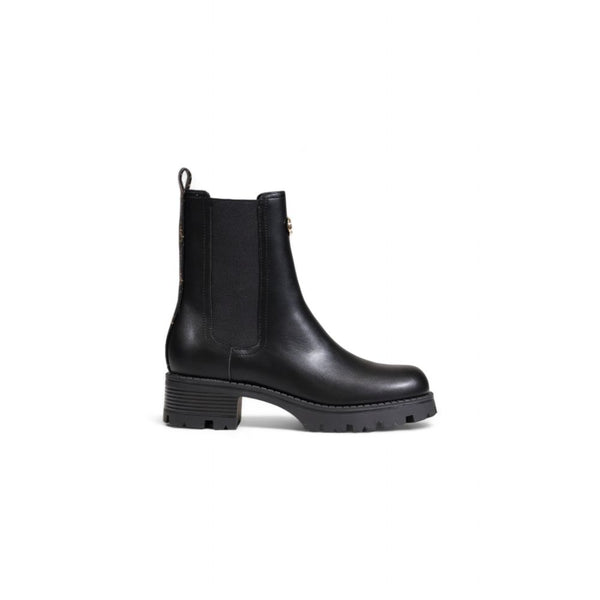 Schwarze Polyethylen-Ankle-Boots