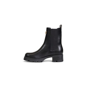 Schwarze Polyethylen-Ankle-Boots
