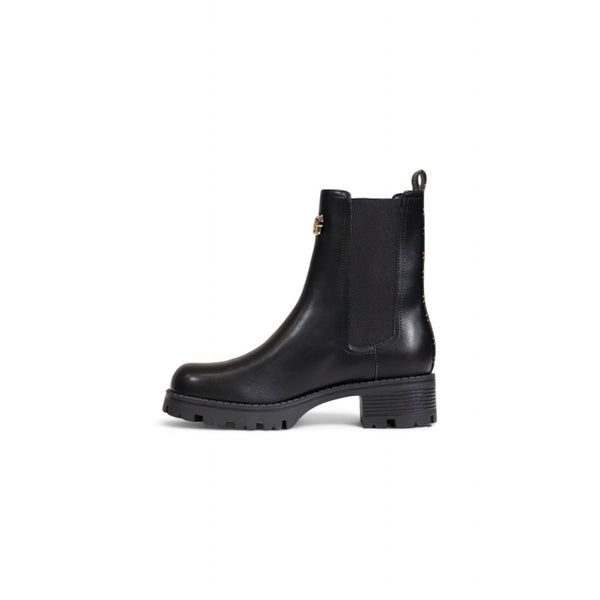Schwarze Polyethylen-Ankle-Boots