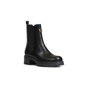 Schwarze Polyethylen-Ankle-Boots