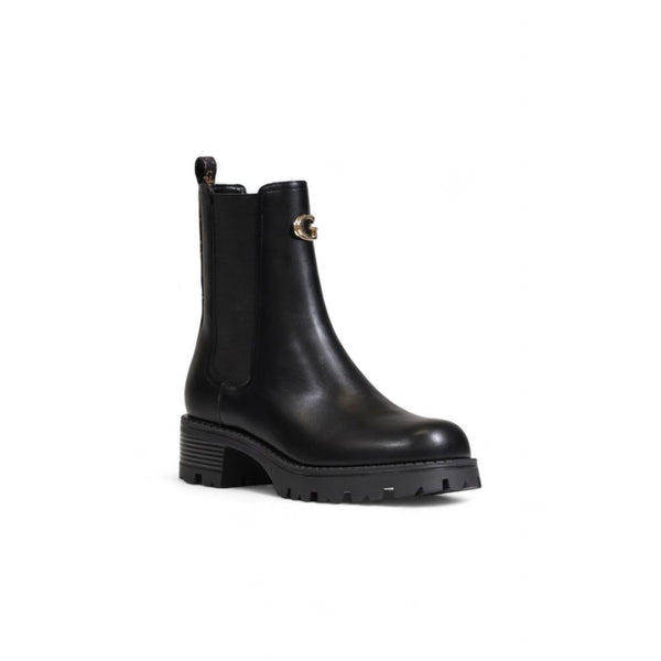 Schwarze Polyethylen-Ankle-Boots
