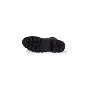 Schwarze Polyethylen-Schnürstiefel