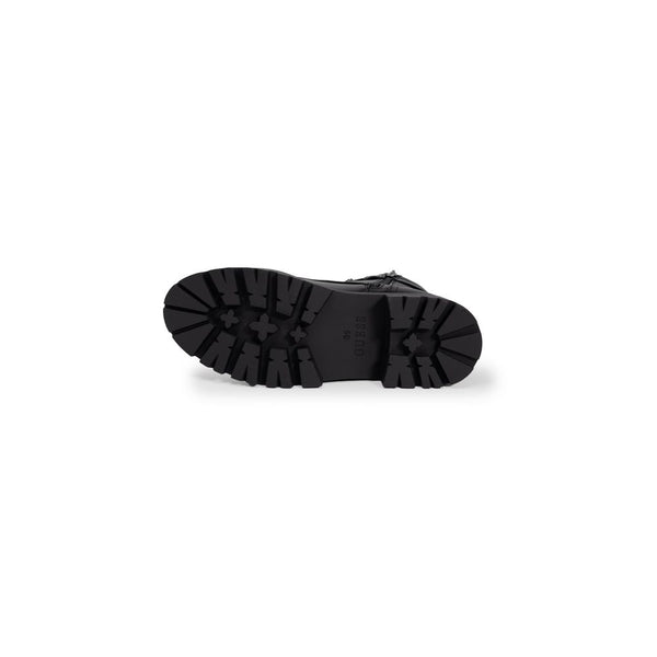 Schwarze Polyethylen-Schnürstiefel
