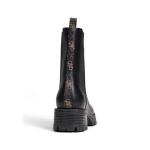 Schwarze Polyethylen-Ankle-Boots