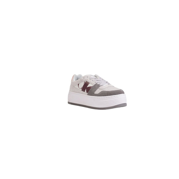 Graue Leder Sneaker