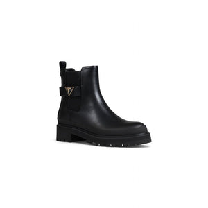 Schwarze Polyethylen-Ankle-Boots
