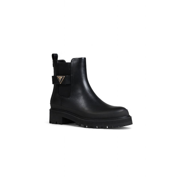 Schwarze Polyethylen-Ankle-Boots