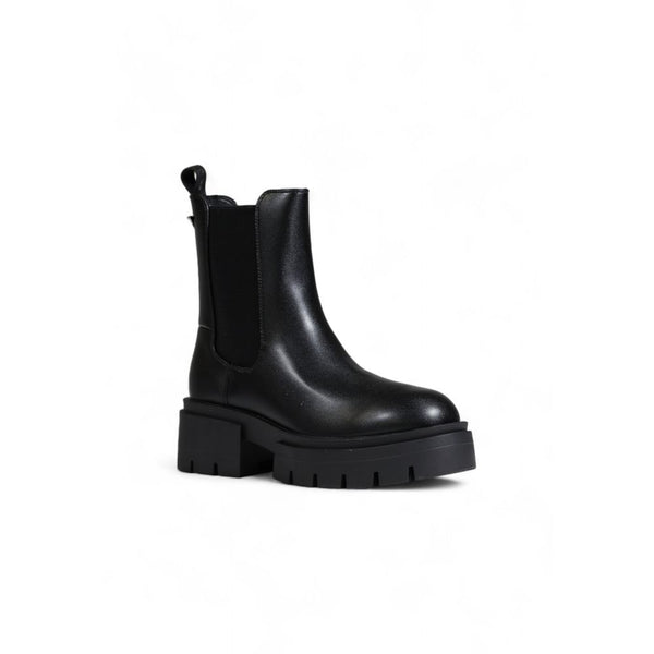 Schwarze Polyethylen-Ankle-Boots