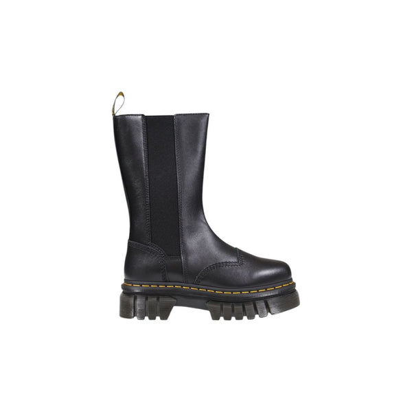 Schwarze Leder-Chelsea-Boots
