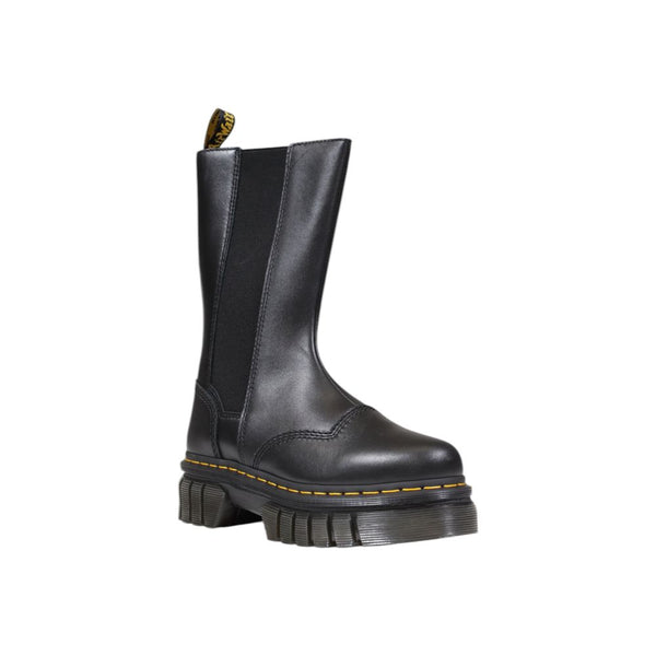 Schwarze Leder-Chelsea-Boots