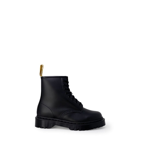 Schwarze Polyester-Schnürstiefel