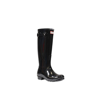 Schwarze Stiefeletten aus recyceltem Polyester