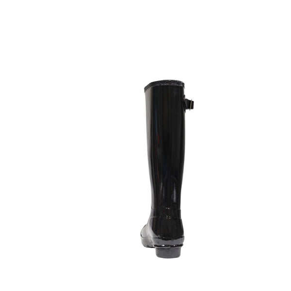 Schwarze Stiefeletten aus recyceltem Polyester