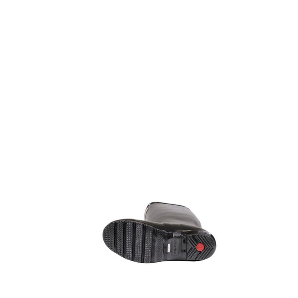 Schwarze Stiefeletten aus recyceltem Polyester