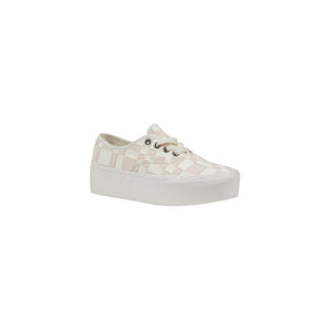 Bunt gewebte Sneaker mit dicker Sohle
