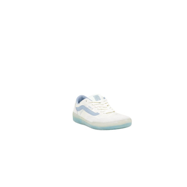 Blaue Leder-Sneakers mit niedrigem Schaft