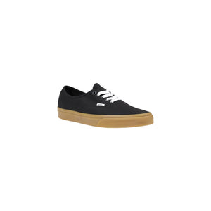 Schwarze Stoff-Sneakers mit niedrigem Schaft