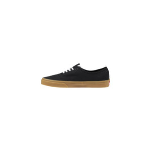 Schwarze Stoff-Sneakers mit niedrigem Schaft