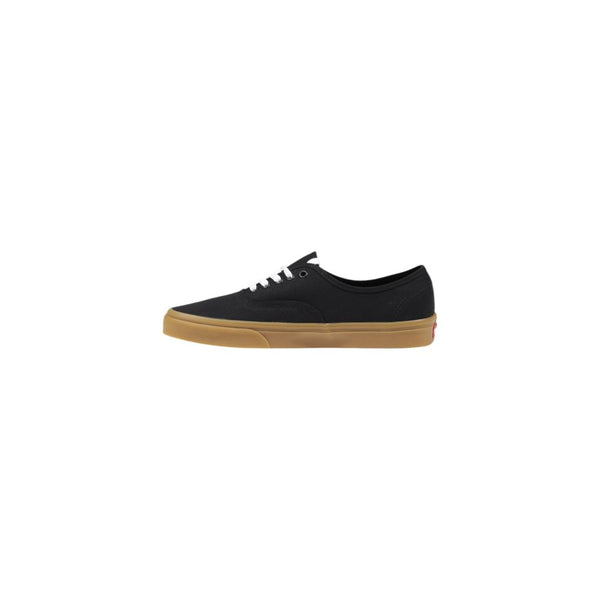 Schwarze Stoff-Sneakers mit niedrigem Schaft