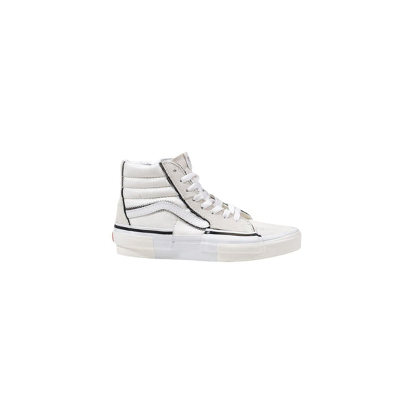 Beigefarbene Leder-High-Top-Sneaker