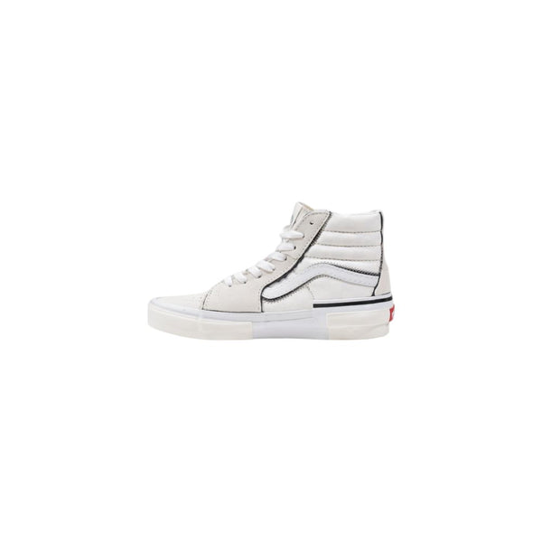 Beigefarbene Leder-High-Top-Sneaker