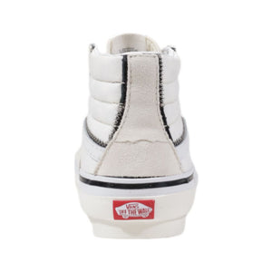 Beigefarbene Leder-High-Top-Sneaker
