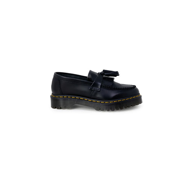 Schwarze Leder-Schnürstiefel