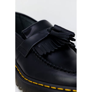 Schwarze Leder-Schnürstiefel