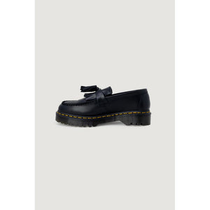 Schwarze Leder-Schnürstiefel
