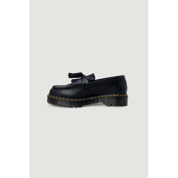 Schwarze Leder-Schnürstiefel