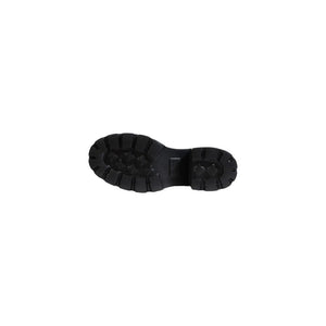 Beigefarbene Leder-Ankle-Boots