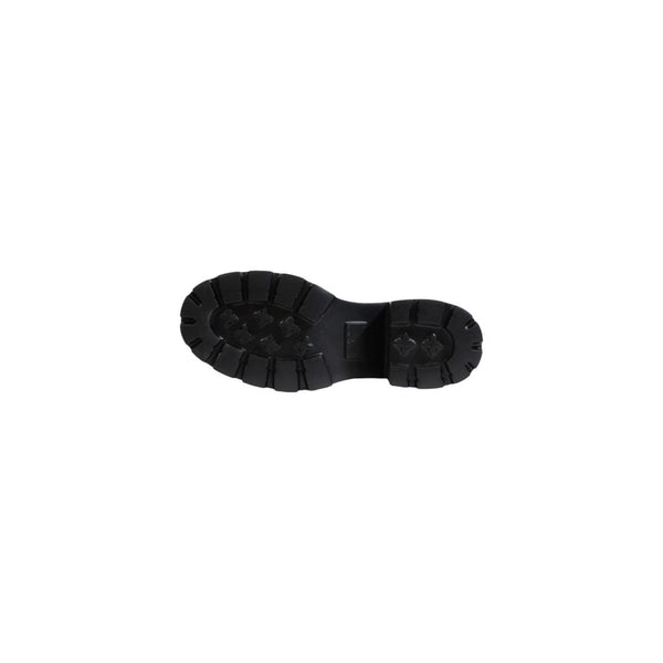 Beigefarbene Leder-Ankle-Boots