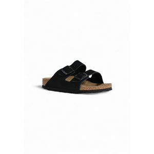 Schwarze Wildleder-Sandalen