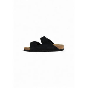 Schwarze Wildleder-Sandalen