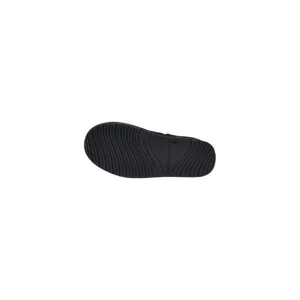Schwarze Leder-Ankle-Boots