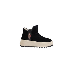 Schwarze Wildleder-Ankle-Boots