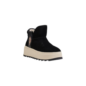Schwarze Wildleder-Ankle-Boots