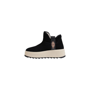 Schwarze Wildleder-Ankle-Boots
